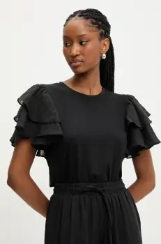 Answear Lab tricou de in femei, culoarea negru imagine