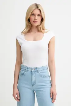 Answear Lab tricou din bumbac culoarea alb imagine