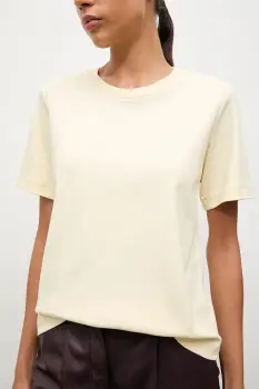 Answear.LAB tricou din bumbac culoarea galben imagine