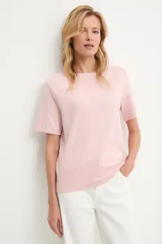 Answear.LAB tricou din bumbac culoarea roz imagine