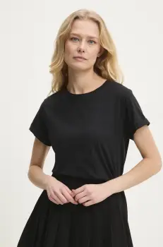 Answear Lab tricou din bumbac femei, culoarea negru imagine