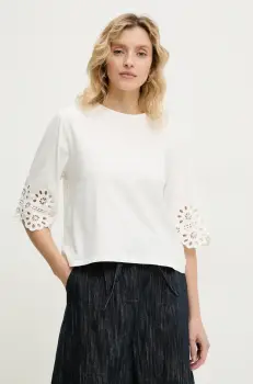 Answear Lab tricou femei, culoarea alb imagine