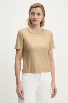 Answear Lab tricou femei, culoarea auriu imagine