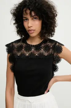 Answear Lab tricou femei, culoarea negru imagine