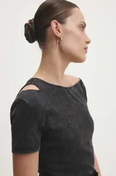 Answear Lab tricou femei, culoarea negru imagine