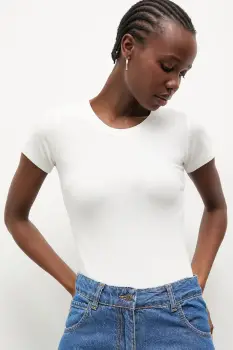 Answear.LAB tricou pentru femei, cu amestec de bumbac imagine