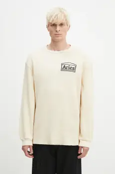 Aries pulover de bumbac Waffle imagine