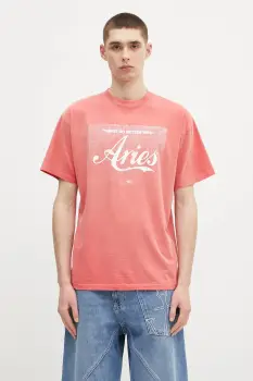 Aries tricou din bumbac Sunbleached Cola SS Tee imagine