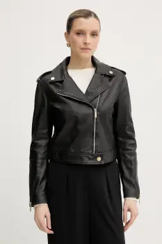 Armani Exchange geaca de biker pentru femei, din piele imagine