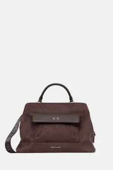 Armani Exchange geanta shopper pentru femei, cu imitatie de piele intoarsa imagine