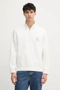 Armani Exchange hanorac cu fermoar pentru barbati, din bumbac imagine