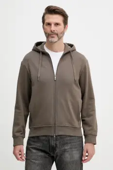 Armani Exchange hanorac cu fermoar si gluga pentru barbati, din bumbac imagine