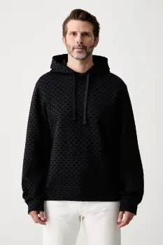 Armani Exchange hanorac cu gluga pentru barbati cu bumbac imagine