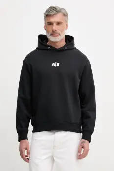 Armani Exchange hanorac cu gluga pentru barbati, din bumbac imagine