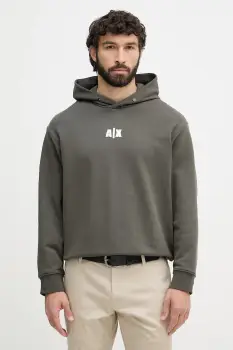 Armani Exchange hanorac cu gluga pentru barbati, din bumbac imagine