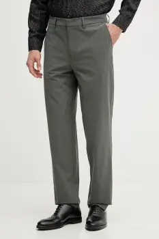 Armani Exchange pantaloni chinos pentru barbati, cu amestec de lana imagine