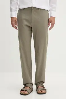Armani Exchange pantaloni pentru barbati, cu amestec de in imagine