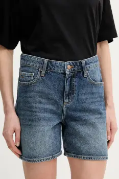 Armani Exchange pantaloni scurti pentru femei, din denim imagine