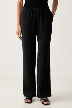 Armani Exchange pantaloni straight pentru femei imagine