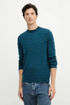 Armani Exchange pulover din amestec de lana imagine