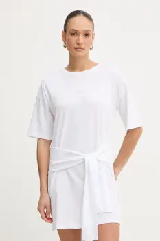 Armani Exchange rochie din bumbac imagine