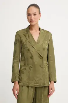 Armani Exchange sacou cu doua randuri de nasturi pentru femei, din vascoza imagine