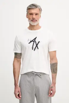 Armani Exchange tricou barbati din bumbac imagine