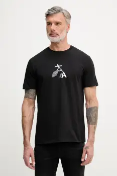 Armani Exchange tricou basic pentru femei, din bumbac imagine