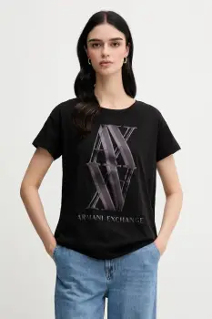 Armani Exchange tricou din bumbac imagine