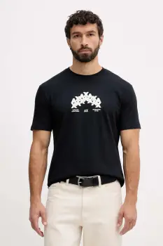 Armani Exchange tricou din bumbac imagine