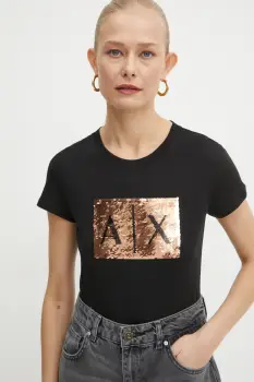 Armani Exchange tricou din bumbac imagine