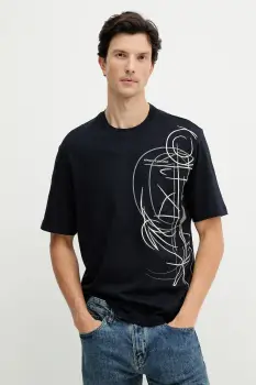 Armani Exchange tricou din bumbac imagine