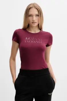 Armani Exchange tricou din bumbac imagine