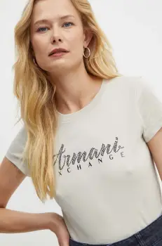 Armani Exchange tricou din bumbac imagine
