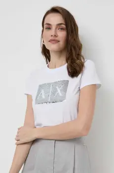 Armani Exchange tricou din bumbac imagine
