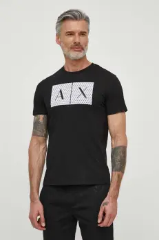Armani Exchange tricou din bumbac imagine