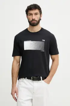 Armani Exchange tricou pentru barbati, din bumbac imagine