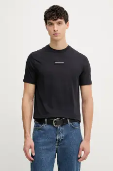 Armani Exchange tricou pentru barbati, din bumbac imagine