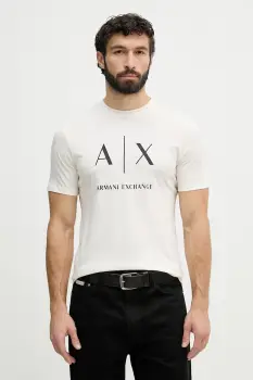 Armani Exchange tricou pentru barbati, din bumbac imagine
