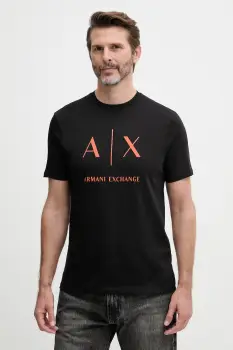Armani Exchange tricou pentru barbati, din bumbac imagine