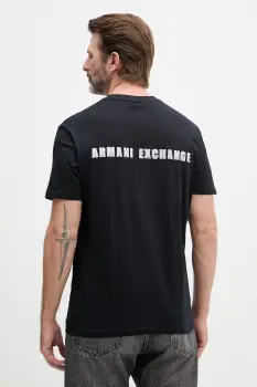 Armani Exchange tricou pentru barbati, din bumbac imagine