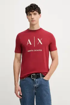 Armani Exchange tricou pentru barbati, din bumbac imagine