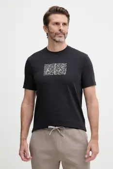 Armani Exchange tricou pentru barbati, din bumbac imagine