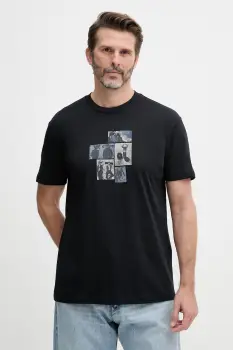 Armani Exchange tricou pentru barbati, din bumbac imagine