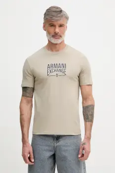 Armani Exchange tricou pentru barbati, din bumbac imagine