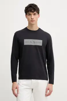 Armani Exchange tricou pentru barbati, din bumbac imagine