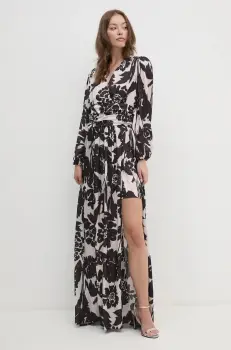 Artigli rochie culoarea bej, maxi, evazati, ACAB000011 imagine