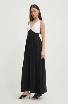Artigli rochie culoarea negru, maxi, mulata, AA38227 imagine