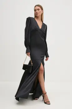 Artigli rochie culoarea negru, maxi, mulata, ACAB000521 imagine