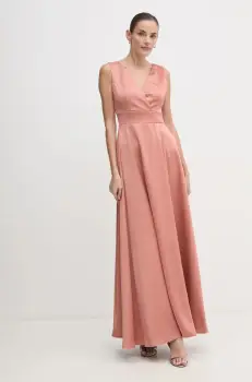 Artigli rochie culoarea portocaliu, maxi, evazati, ACAB000030 imagine